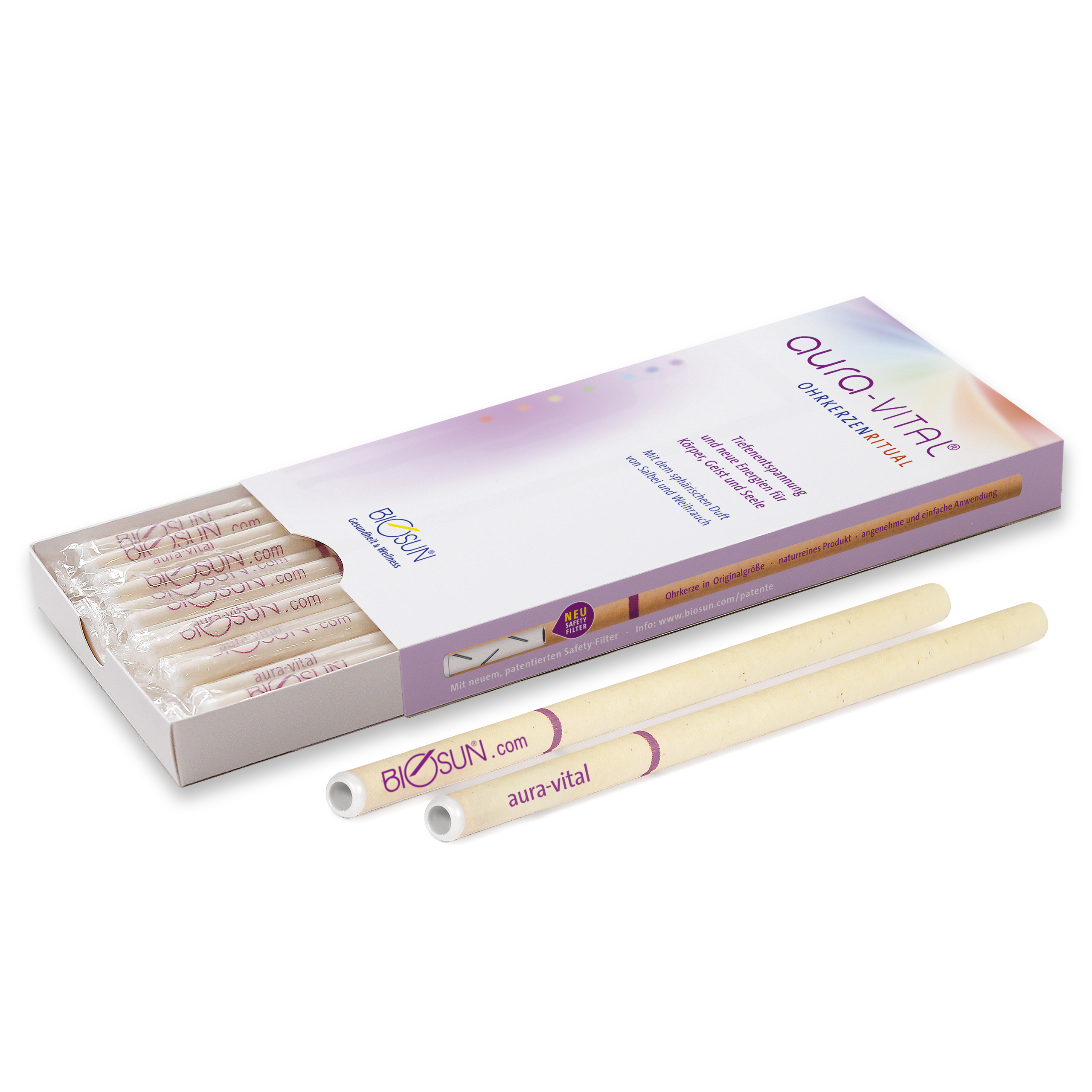 NAVOK24DE aura-vital N1-Set (12 Paar Ohrkerzen)